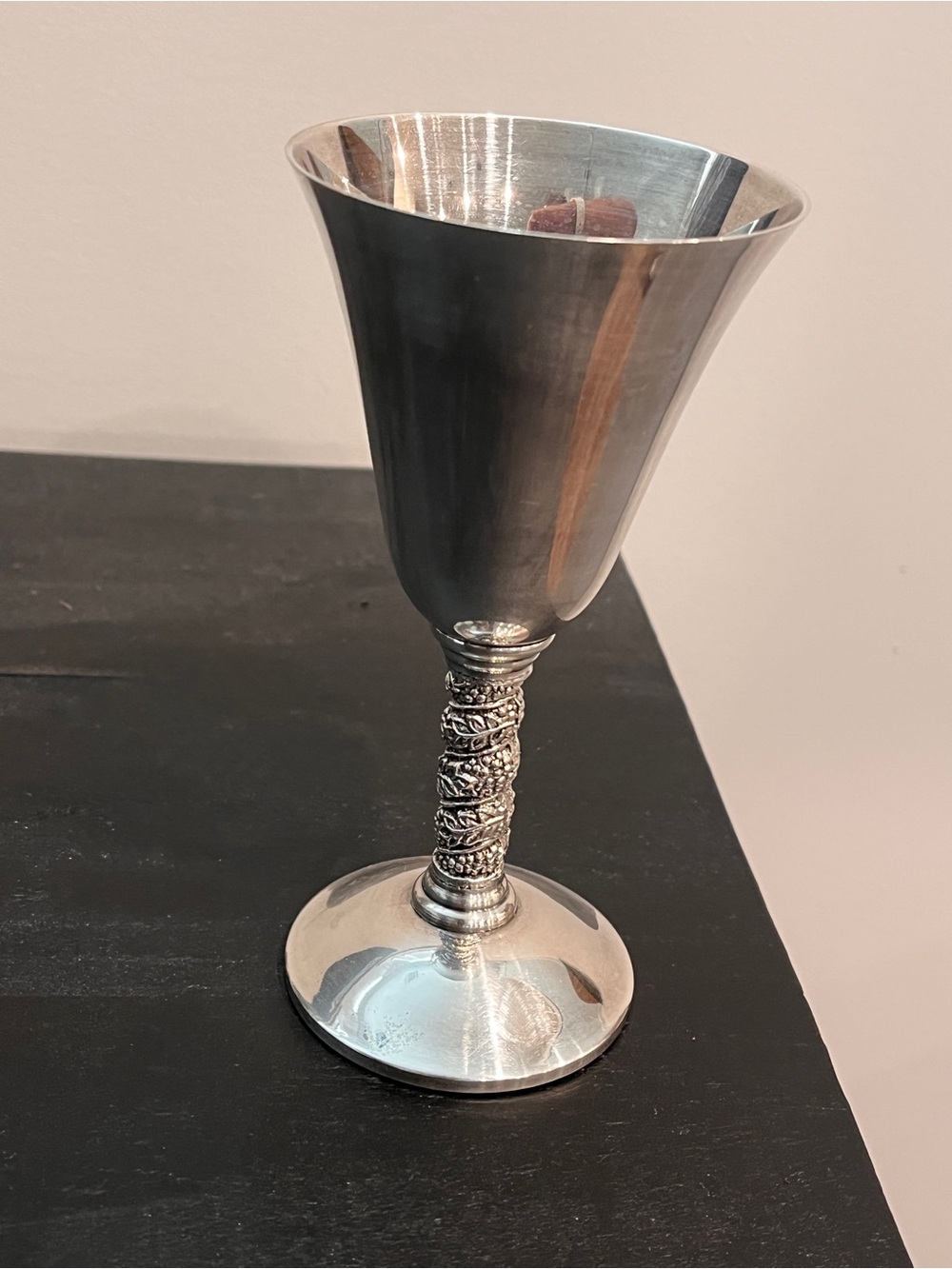 Vintage Silver Plate Valero Decorative Goblet with Ornate Stem
